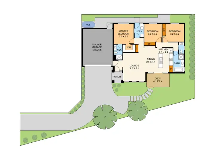 Floorplan of Homely land listing, 2B McDonald Crescent, Boronia VIC 3155