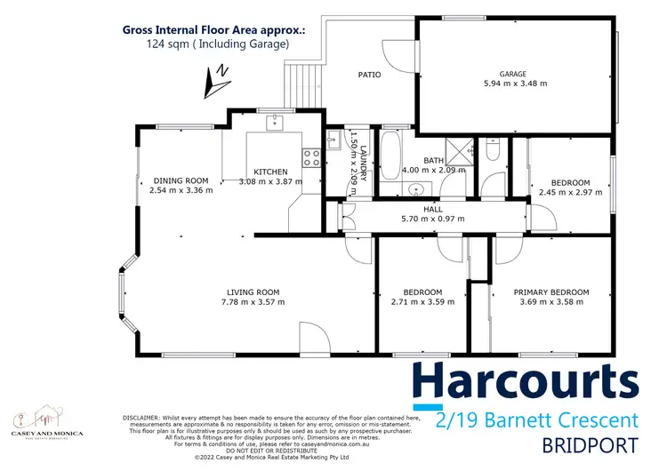 Floorplan of Homely house listing, 2/19 Barnett Crescent, Bridport TAS 7262