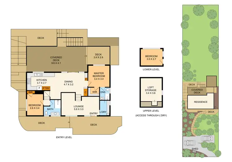 Floorplan of Homely house listing, 10 Grandview Crescent, Upper Ferntree Gully VIC 3156