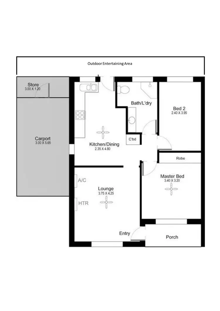 Floorplan of Homely house listing, 27/60 Booth Avenue, Morphett Vale SA 5162