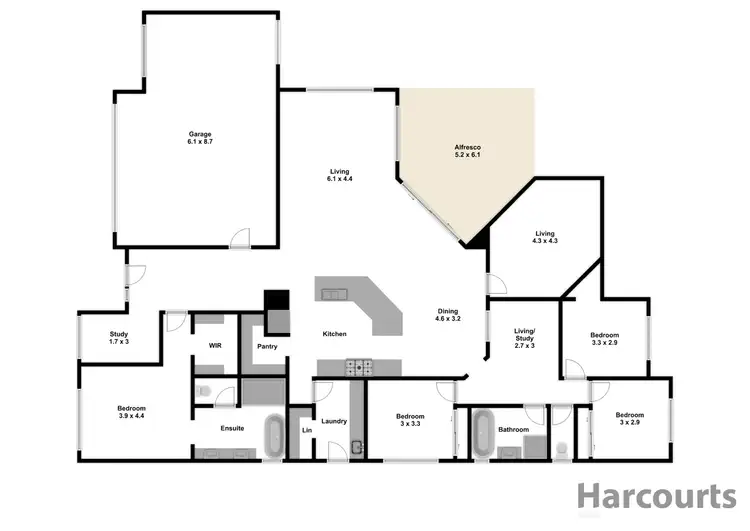 Floorplan of Homely house listing, 3 Warne Close, Nilma VIC 3821