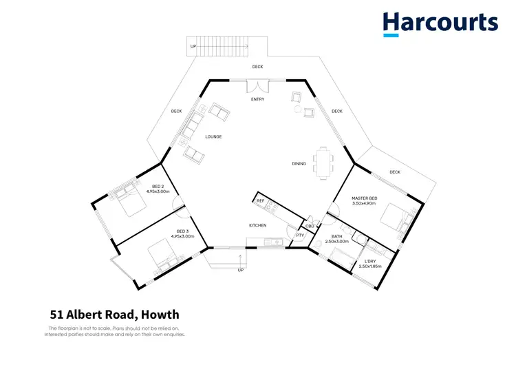 Floorplan of Homely house listing, 51 Albert Road, Howth TAS 7316