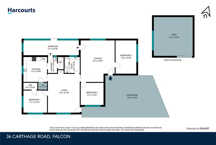 Floorplan of Homely house listing, 36 Carthage Road, Falcon WA 6210