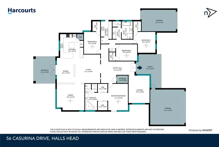 Floorplan of Homely house listing, 56 Casuarina Drive, Halls Head WA 6210