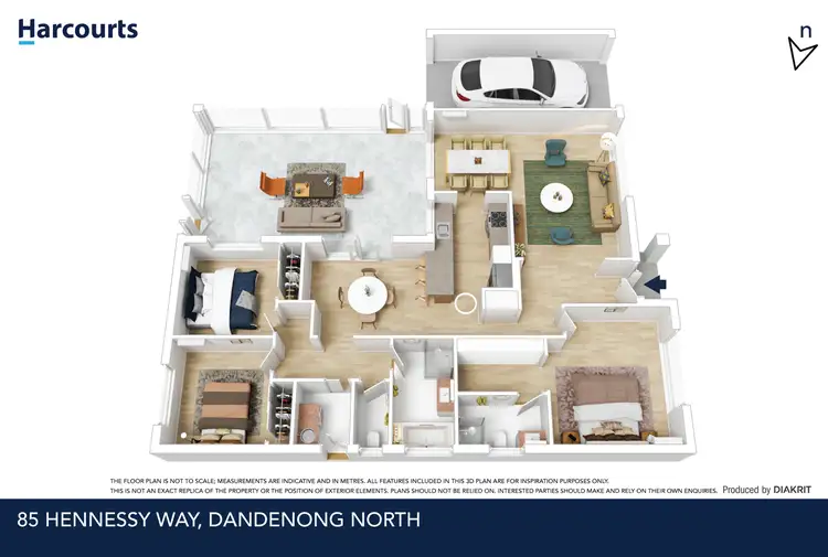 Floorplan of Homely house listing, 85 Hennessy Way, Dandenong North VIC 3175
