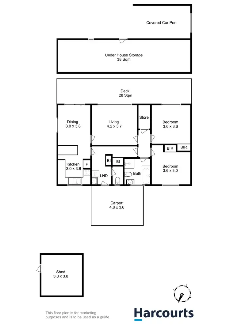 Floorplan of Homely house listing, 11 Clark Street, Dunalley TAS 7177