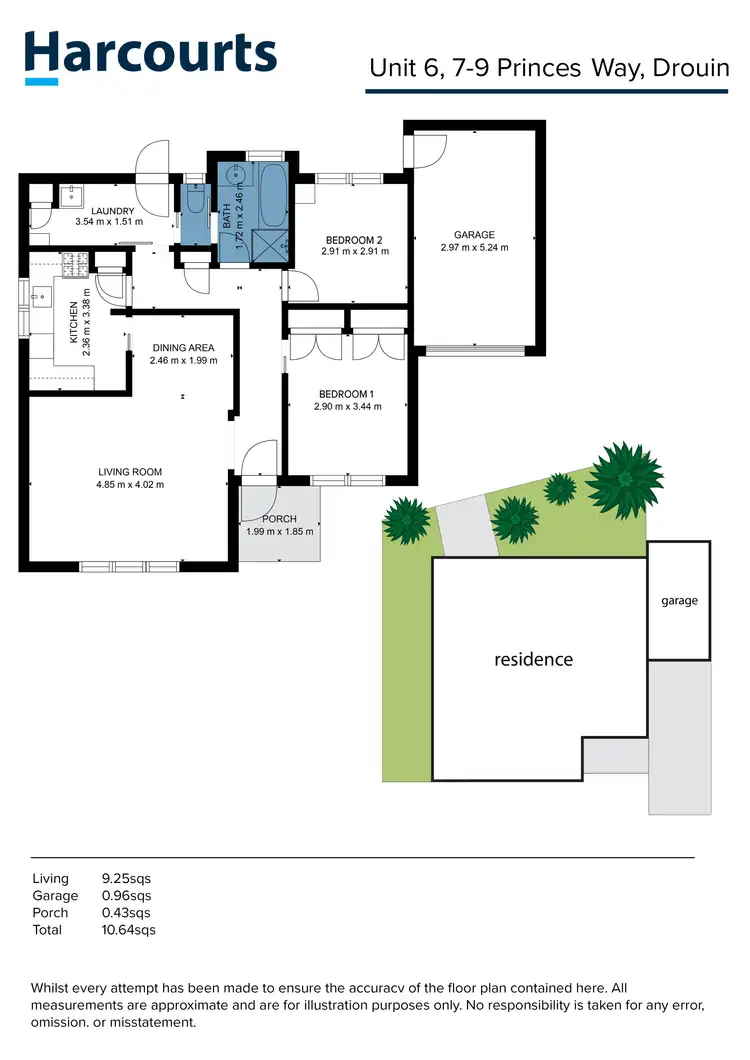 Floorplan of Homely house listing, 6/7-9 Princes Way, Drouin VIC 3818