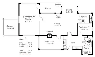 Floorplan of Homely house listing, 95-97 Hindmarsh Road, McCracken SA