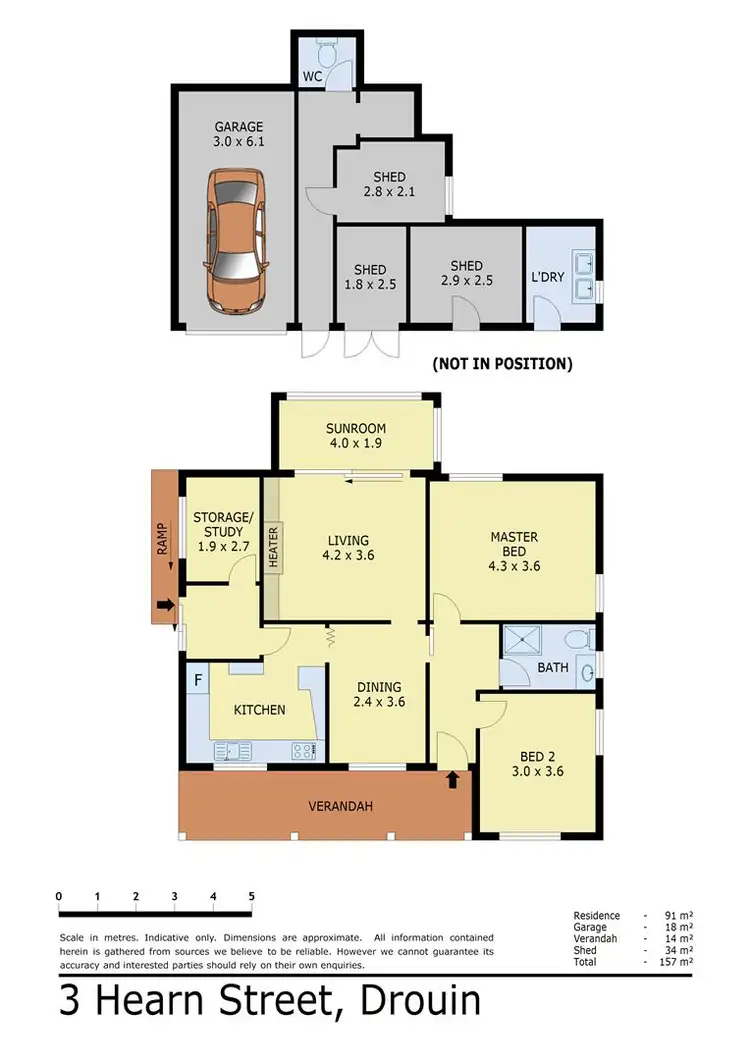 Floorplan of Homely house listing, 3 Hearn Street, Drouin VIC 3818