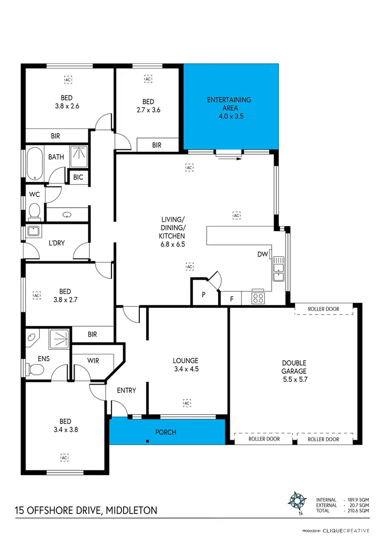 Floorplan of Homely house listing, 15 Offshore Drive, Middleton SA 5213