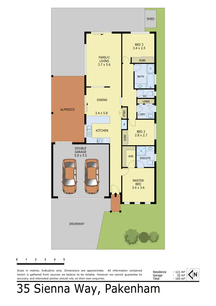 Floorplan of Homely house listing, 35 Sienna Way, Pakenham VIC 3810