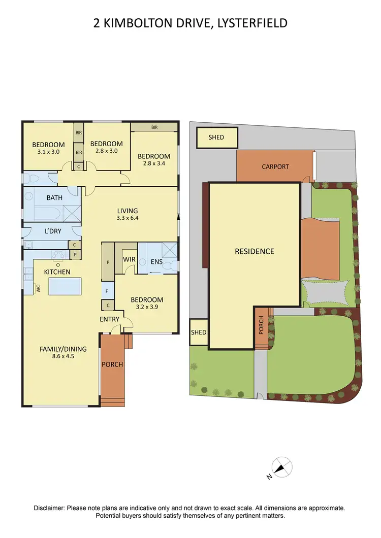 Floorplan of Homely house listing, 2 Kimbolton Drive, Lysterfield VIC 3156