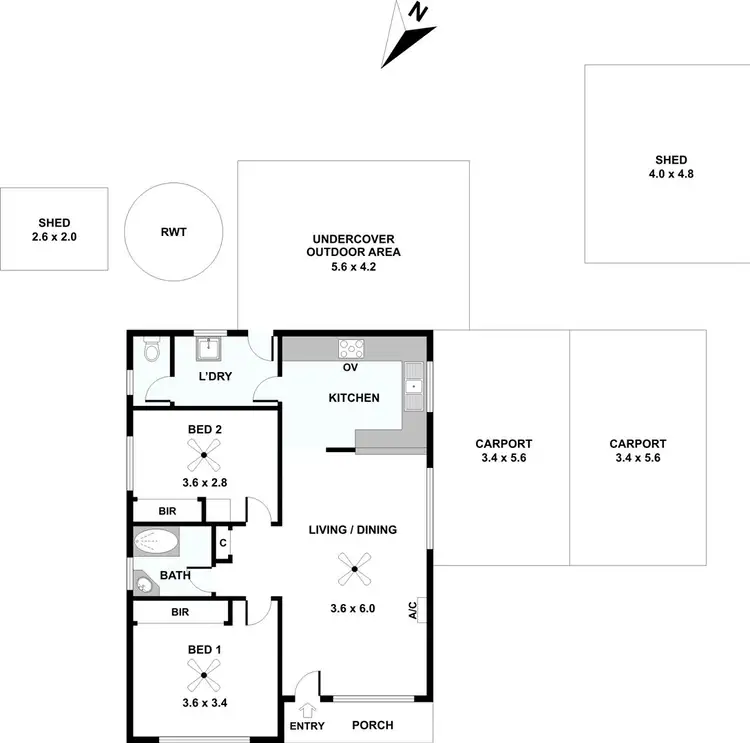 Floorplan of Homely house listing, 1 Strickland Street, Riverton SA 5412