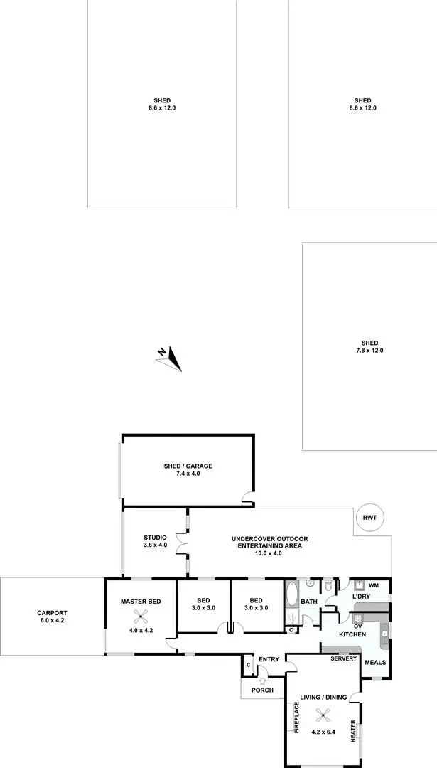 Floorplan of Homely house listing, 105 Torrens Road, Riverton SA 5412