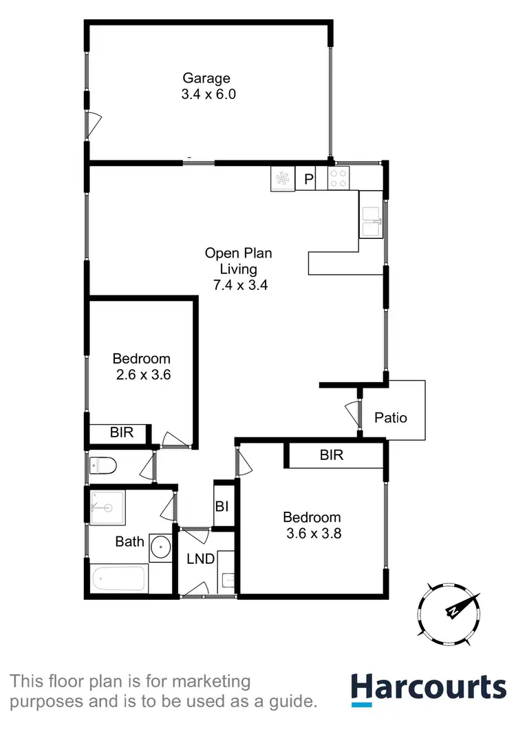 Floorplan of Homely villa listing, 2/63 Kensington Street, New Norfolk TAS 7140