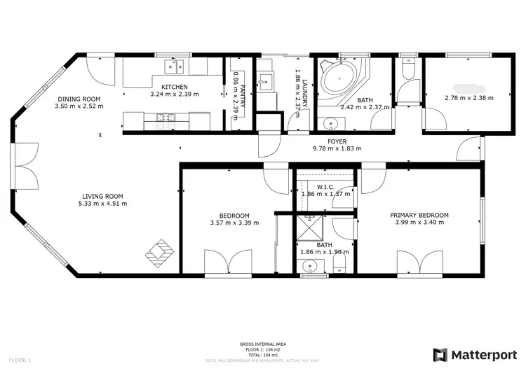 Floorplan of Homely house listing, 39 Poimena Road, Lottah TAS 7216