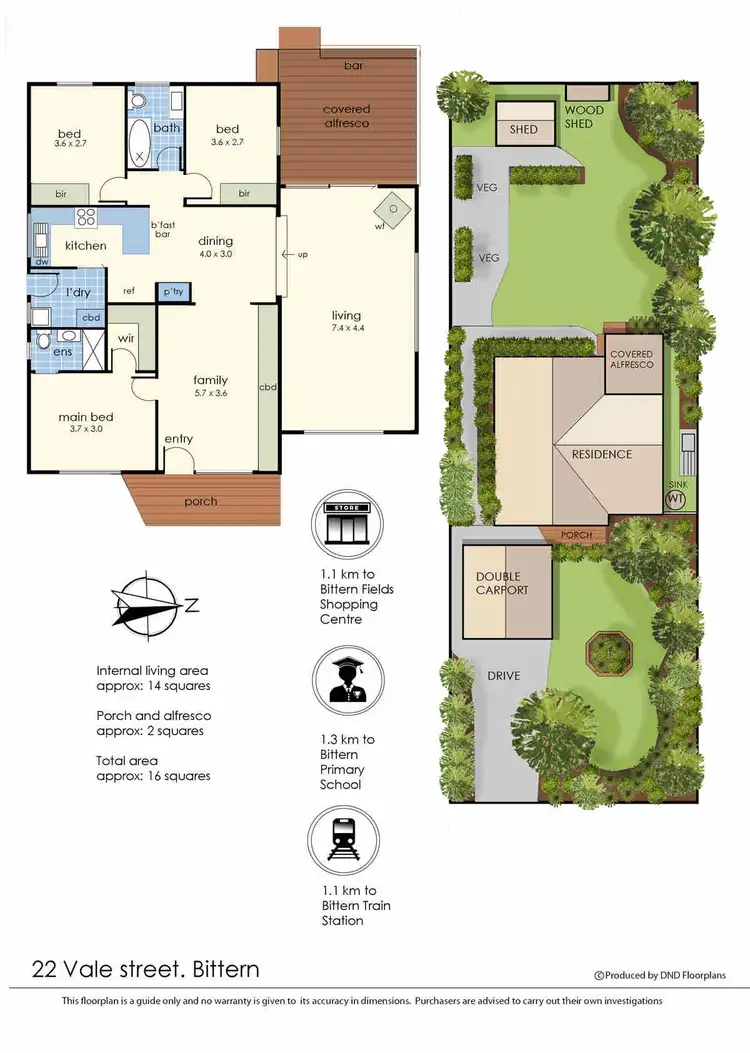 Floorplan of Homely house listing, 22 Vale Street, Bittern VIC 3918