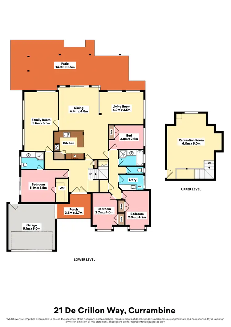 Floorplan of Homely house listing, 21 De Crillon Way, Currambine WA 6028