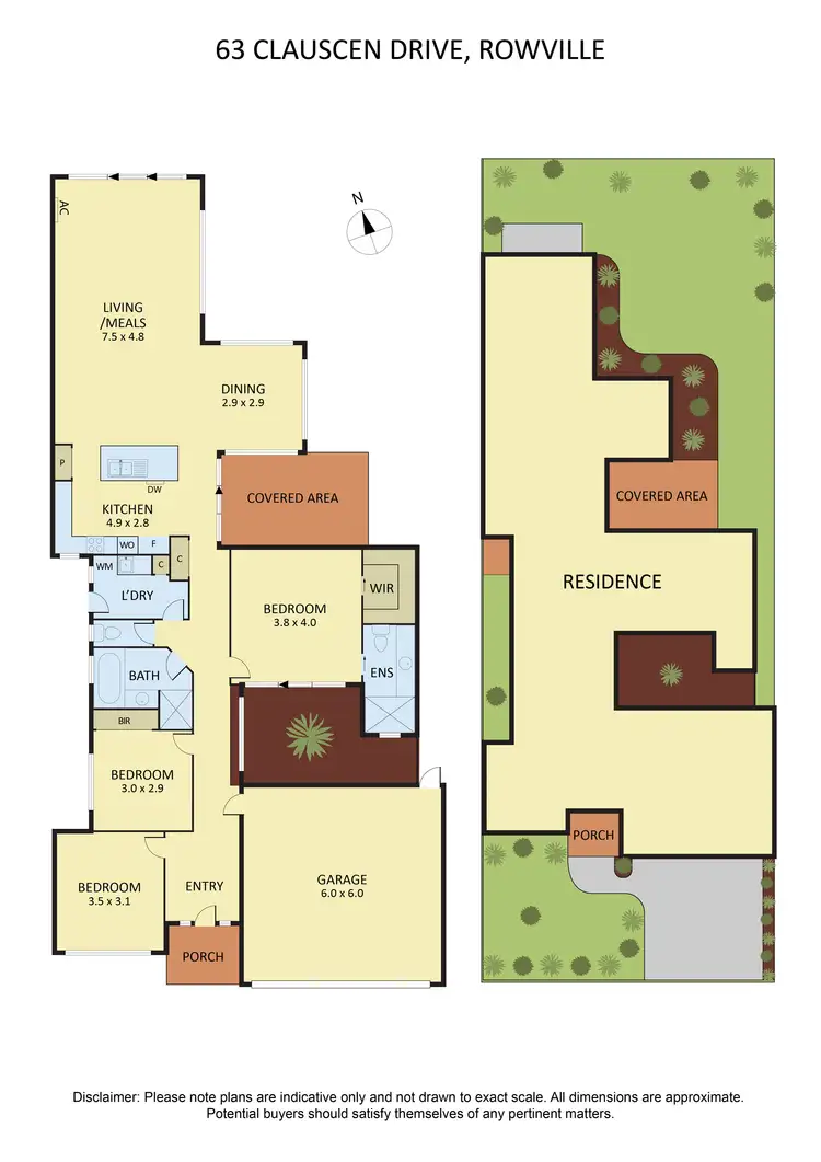 Floorplan of Homely house listing, 63 Clauscen Drive, Rowville VIC 3178