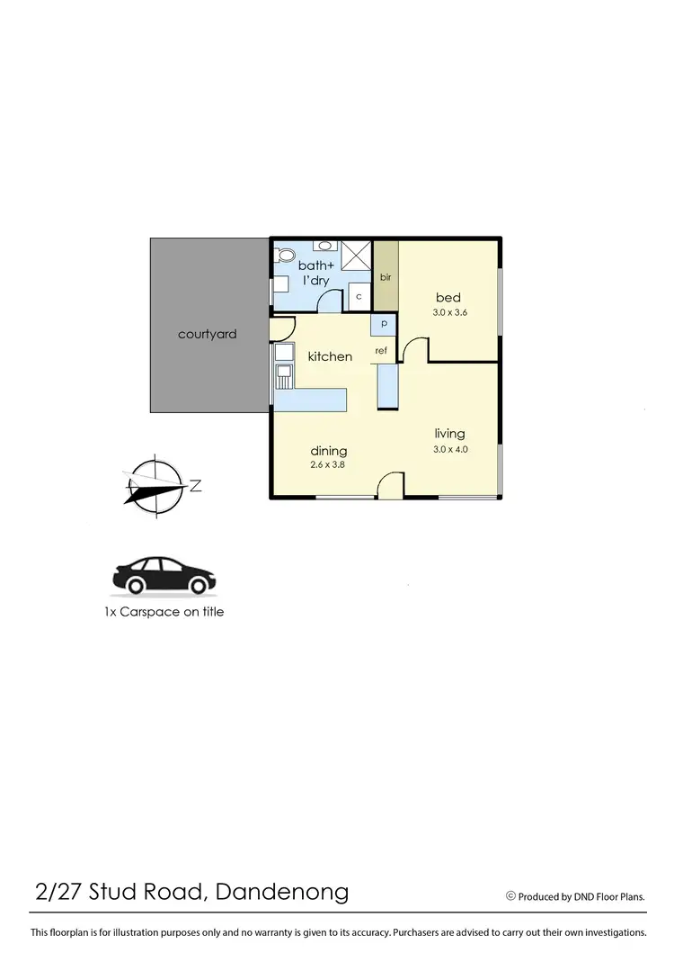 Floorplan of Homely unit listing, 2/27 Stud Road, Dandenong VIC 3175