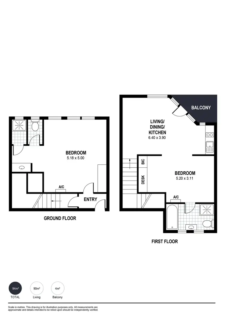 Floorplan of Homely house listing, 206 & 306/123 Franklin Parade, Encounter Bay SA 5211