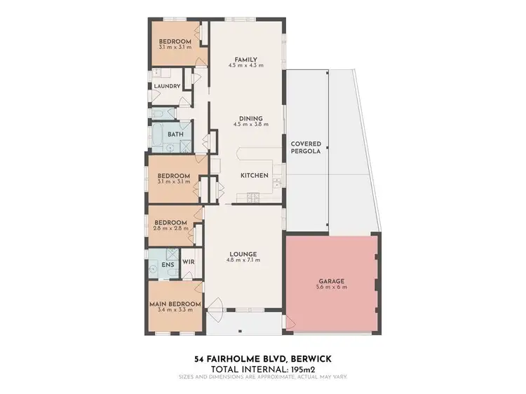 Floorplan of Homely house listing, 54 Fairholme Boulevard, Berwick VIC 3806