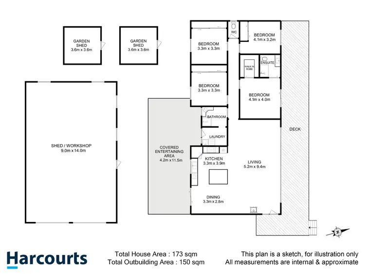 Floorplan of Homely house listing, 44 Pottery Road, Dover TAS 7117
