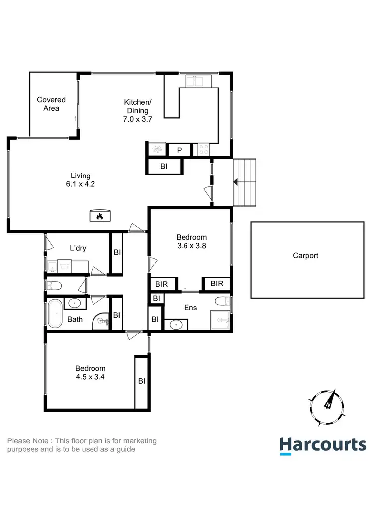 Floorplan of Homely unit listing, 1/18 Shenstone Place, Montrose TAS 7010