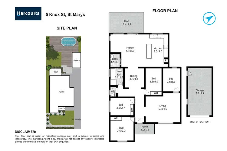 Floorplan of Homely house listing, 5 Knox Street, St Marys NSW 2760