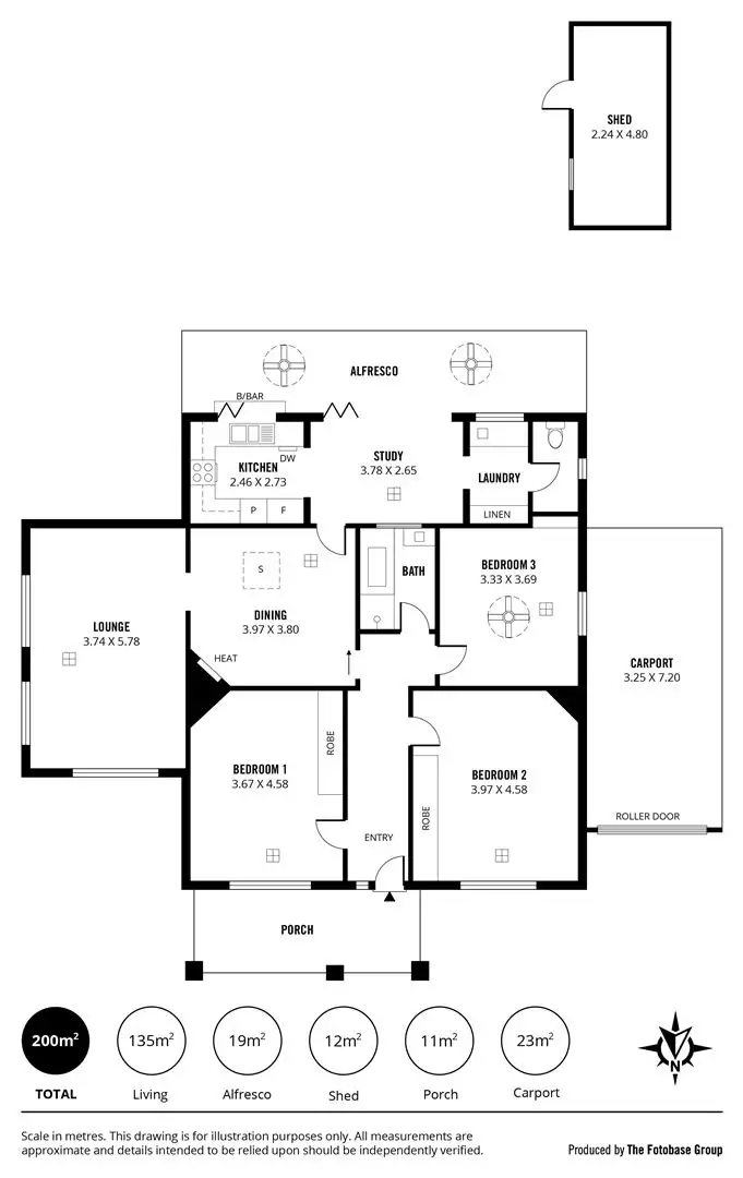 Floorplan of Homely house listing, 55 Forest Avenue, Black Forest SA 5035
