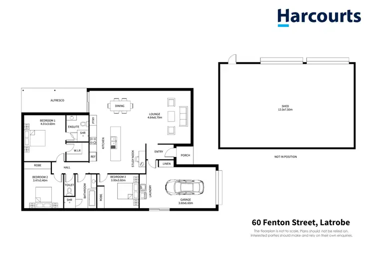 Floorplan of Homely house listing, 60 Fenton Street, Latrobe TAS 7307