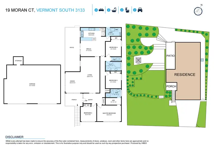 Floorplan of Homely house listing, 19 Moran Court, Vermont South VIC 3133