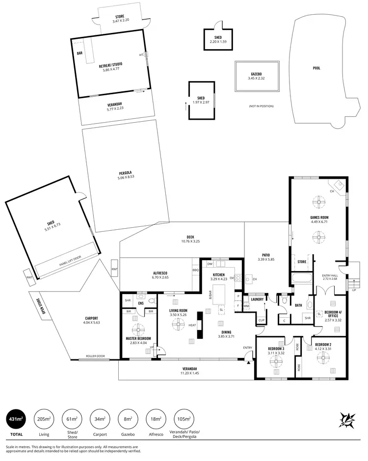 Floorplan of Homely house listing, 7 Lonsdale Court, Port Noarlunga South SA 5167