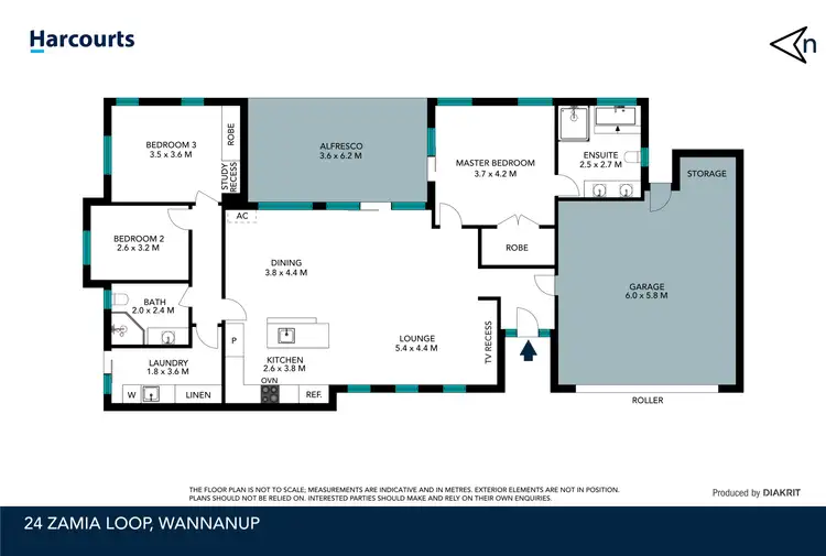 Floorplan of Homely house listing, 24 Zamia Loop, Wannanup WA 6210
