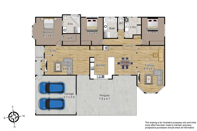 Floorplan of Homely house listing, 7 Hedgerow Court, Narre Warren South VIC 3805