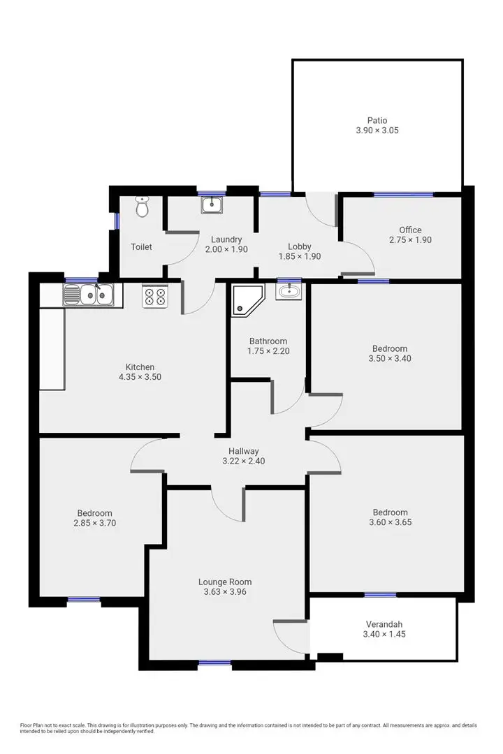 Floorplan of Homely house listing, 61 Queen Street, Peterborough SA 5422