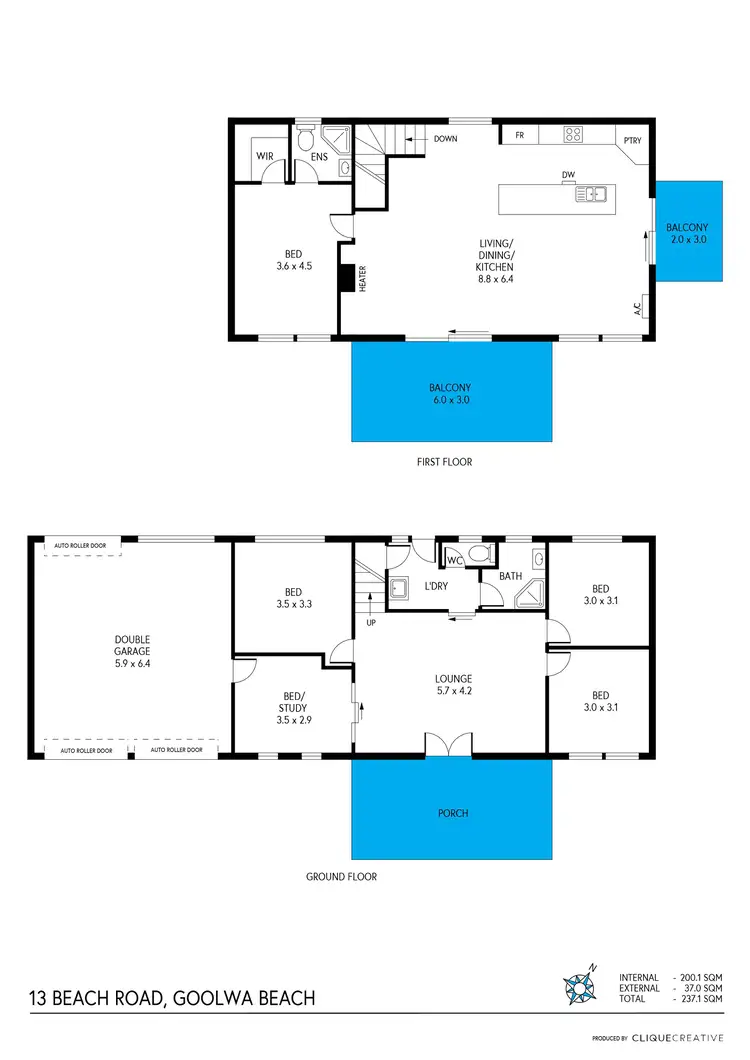 Floorplan of Homely house listing, 13 Beach Road, Goolwa Beach SA 5214