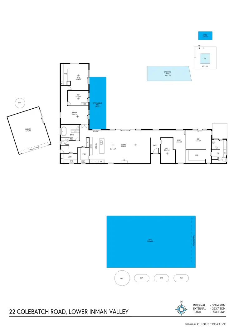 Floorplan of Homely house listing, 22 Colebatch Road, Lower Inman Valley SA 5211