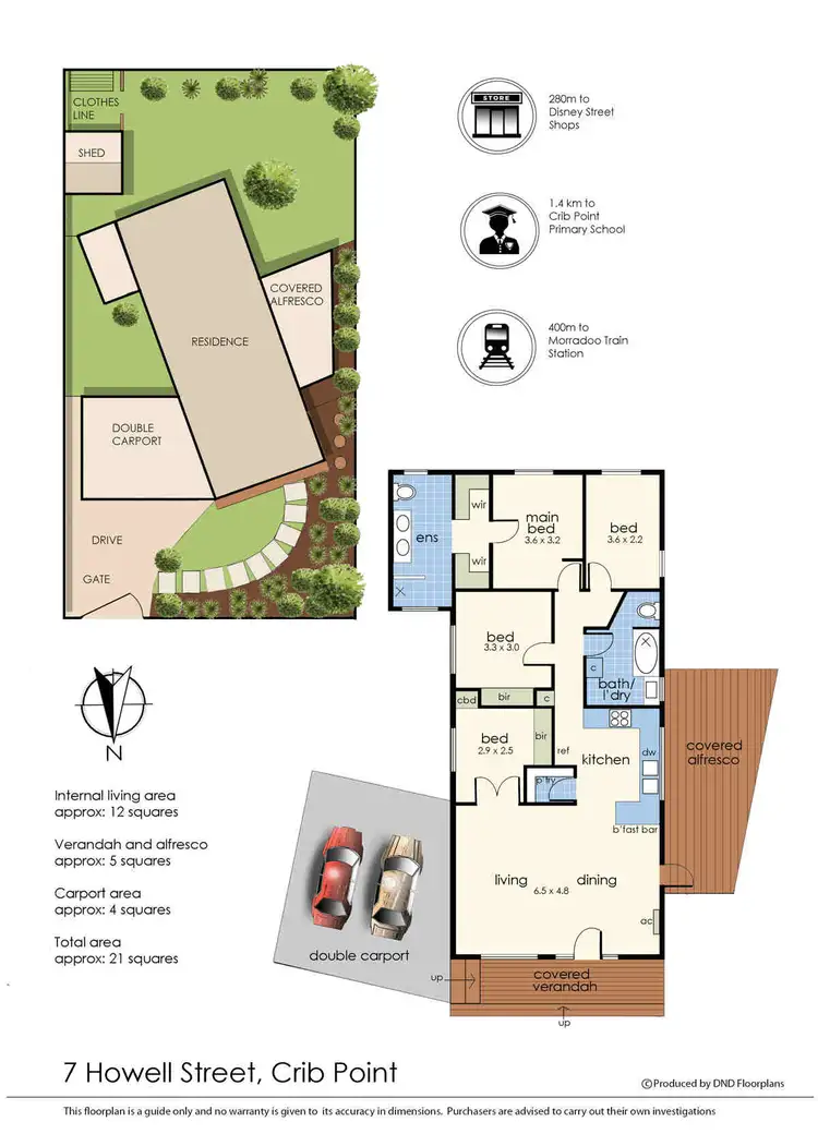 Floorplan of Homely house listing, 9/7 Howell Street, Crib Point VIC 3919
