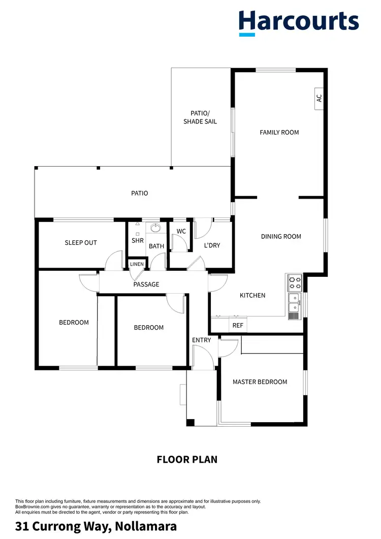 Floorplan of Homely house listing, 31 Currong Way, Nollamara WA 6061