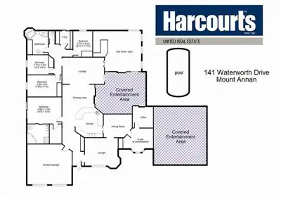 Floorplan of Homely house listing, 141 Waterworth Drive, Narellan Vale NSW