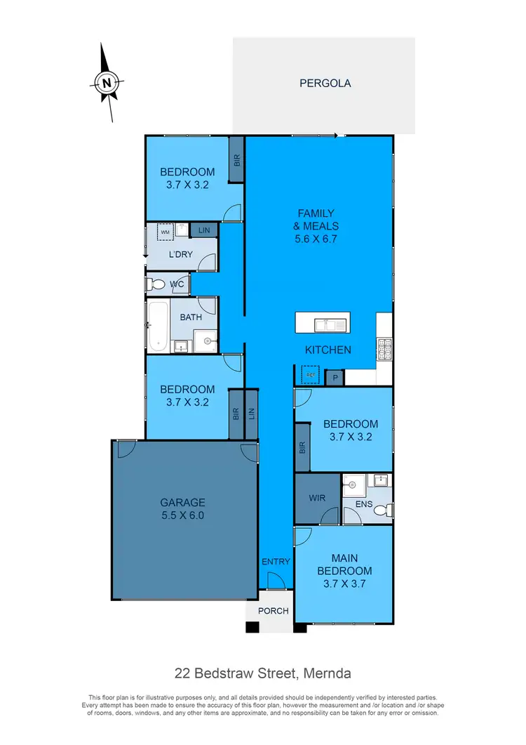 Floorplan of Homely house listing, 22 Bedstraw Street, Mernda VIC 3754