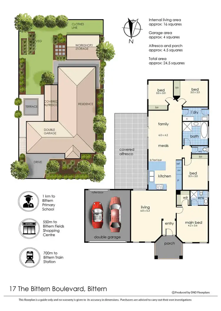 Floorplan of Homely house listing, 17 The Bittern Boulevard, Bittern VIC 3918