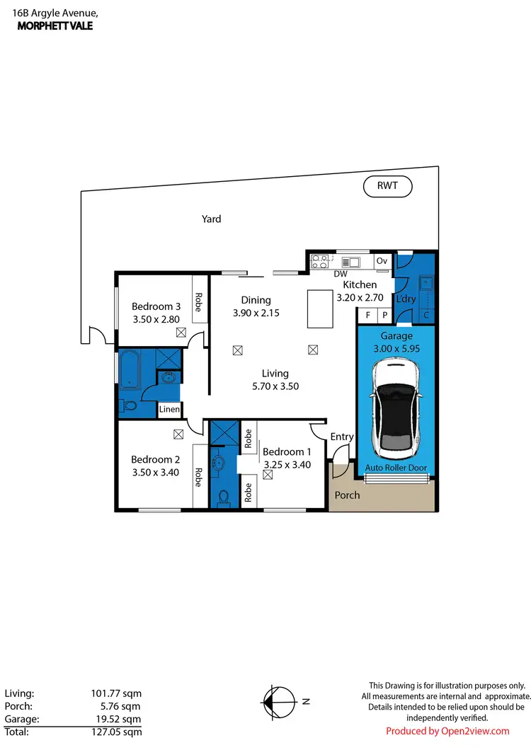 Floorplan of Homely house listing, 16B Argyle Avenue, Morphett Vale SA 5162