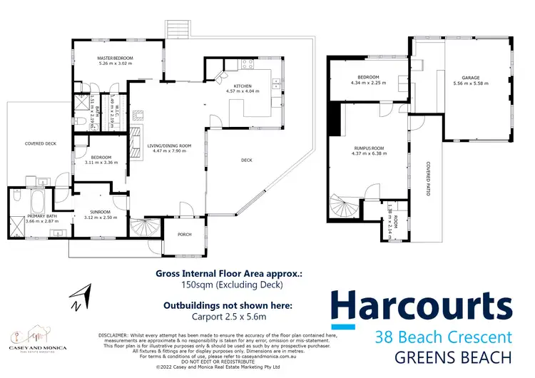 Floorplan of Homely house listing, 36-38 Beach Crescent, Greens Beach TAS 7270