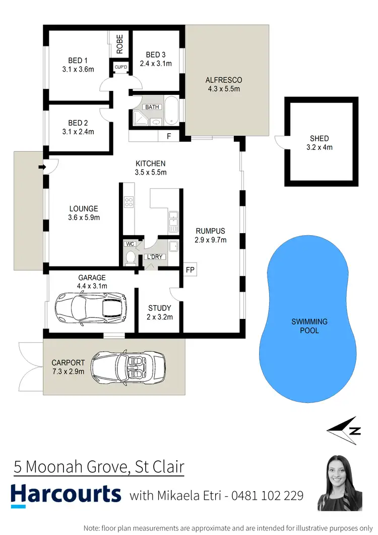 Floorplan of Homely house listing, 5 Moonah Grove, St Clair NSW 2759