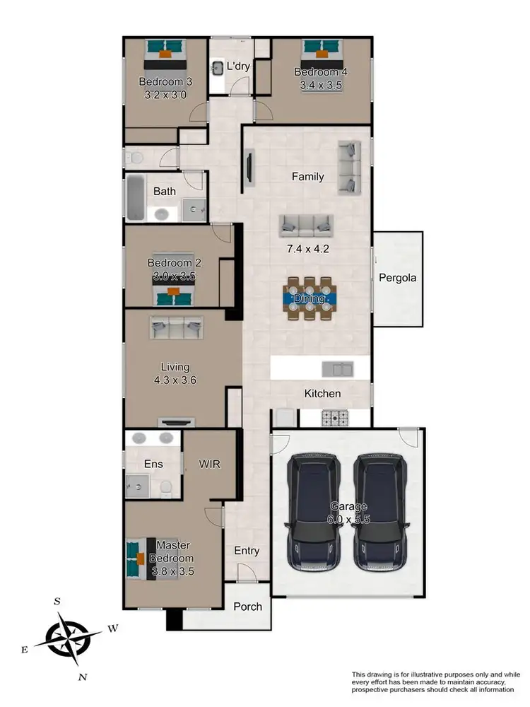 Floorplan of Homely house listing, 28 Compton Way, Clyde North VIC 3978
