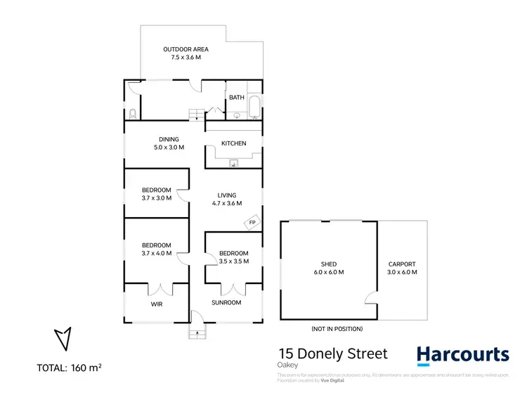 Floorplan of Homely house listing, 15 Donely Street, Oakey QLD 4401