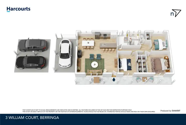 Floorplan of Homely house listing, 3 William Court, Berringa VIC 3351