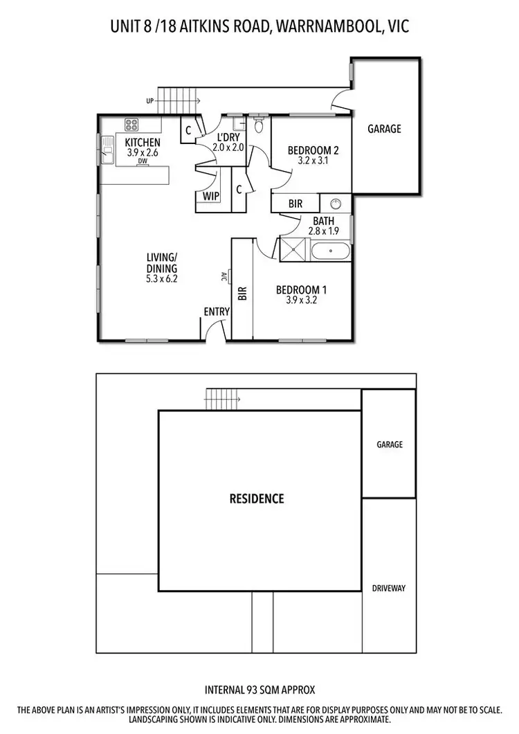 Floorplan of Homely unit listing, Unit 8/18 Aitkins Road, Warrnambool VIC 3280